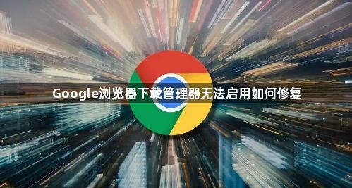 Google浏览器下载管理器无法启用如何修复1