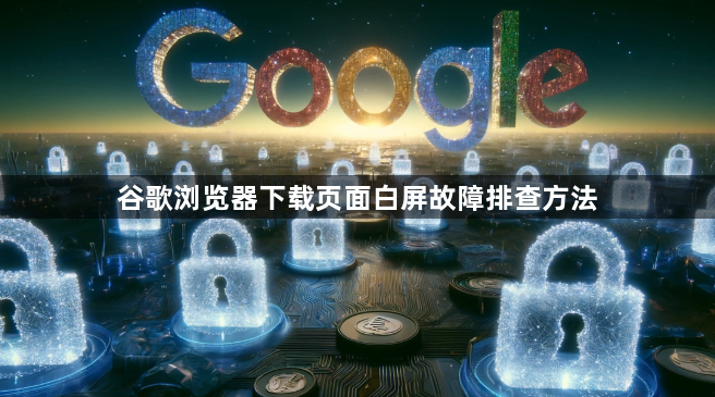 谷歌浏览器下载页面白屏故障排查方法1