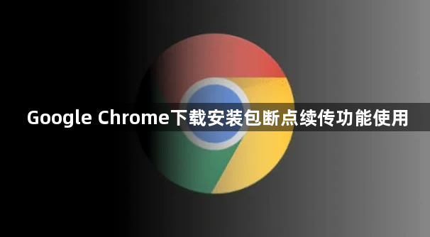 Google Chrome下载安装包断点续传功能使用1