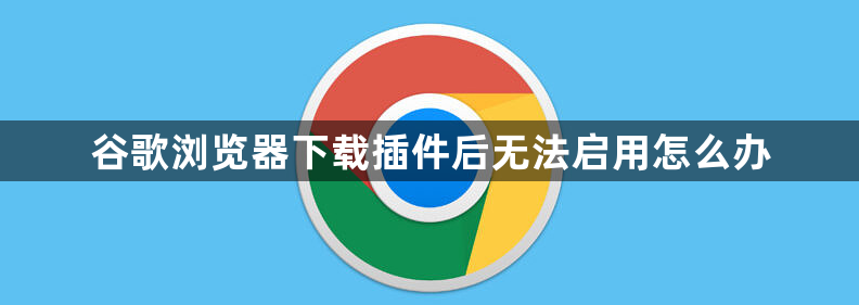 谷歌浏览器下载插件后无法启用怎么办1