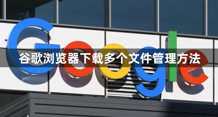 谷歌浏览器下载多个文件管理方法1