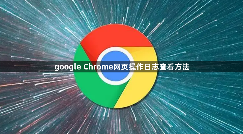 google Chrome网页操作日志查看方法1