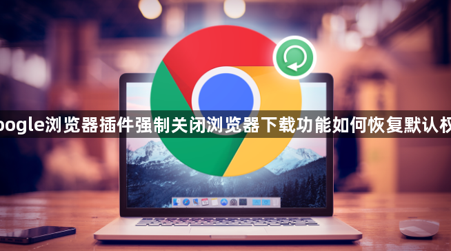 Google浏览器插件强制关闭浏览器下载功能如何恢复默认权限1