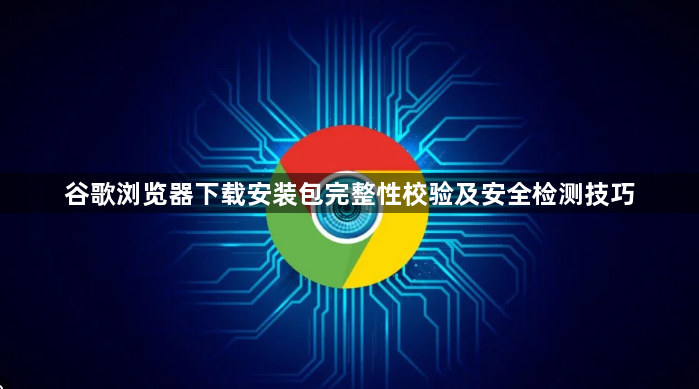 谷歌浏览器下载安装包完整性校验及安全检测技巧1