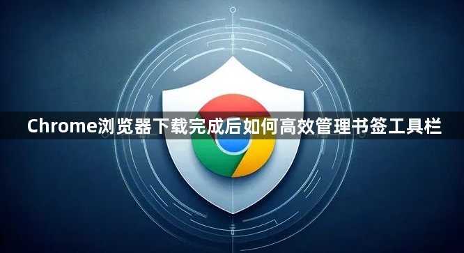 Chrome浏览器下载完成后如何高效管理书签工具栏1