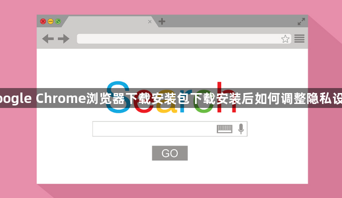 google Chrome浏览器下载安装包下载安装后如何调整隐私设置1