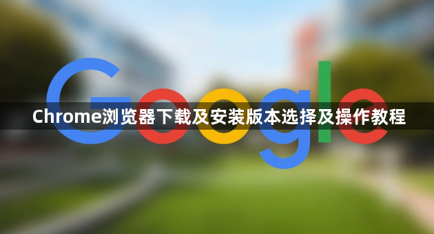 Chrome浏览器下载及安装版本选择及操作教程1