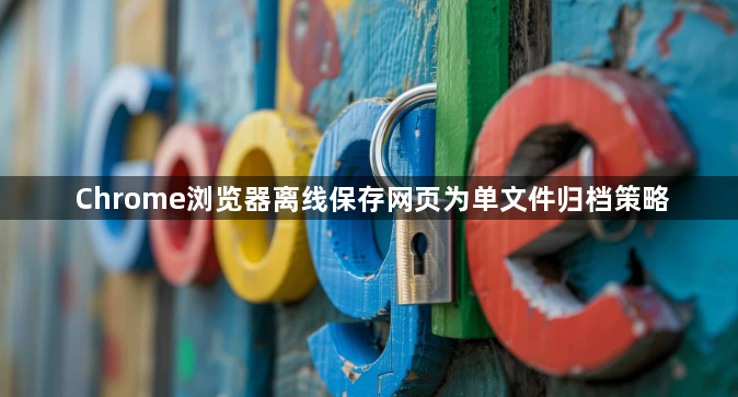 Chrome浏览器离线保存网页为单文件归档策略1