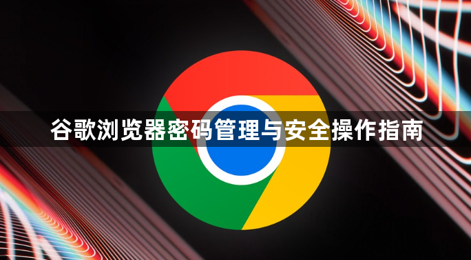 谷歌浏览器密码管理与安全操作指南1