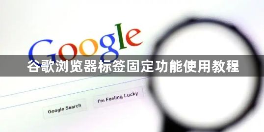 谷歌浏览器标签固定功能使用教程1