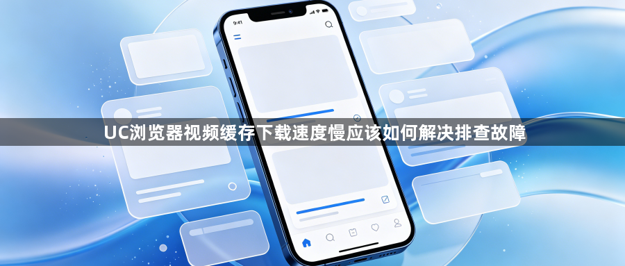 UC浏览器视频缓存下载速度慢应该如何解决排查故障1