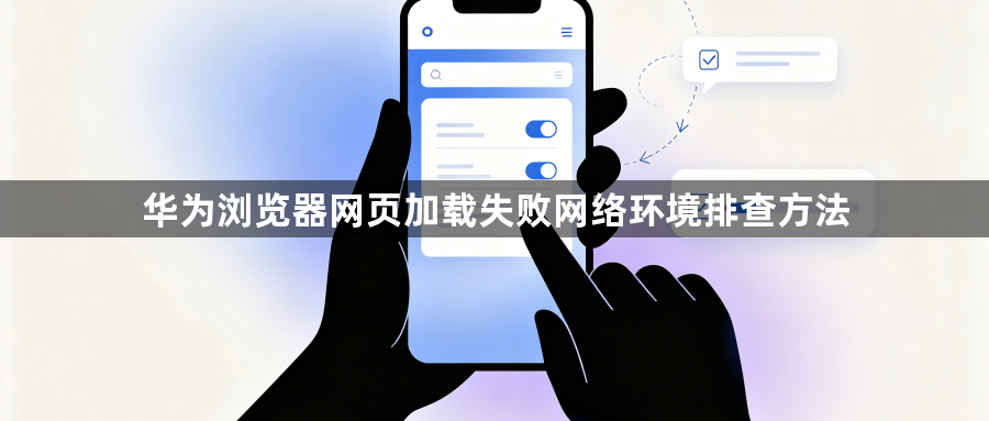 华为浏览器网页加载失败网络环境排查方法1