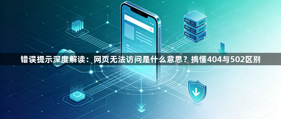 错误提示深度解读:网页无法访问是什么意思?搞懂404与502区别1