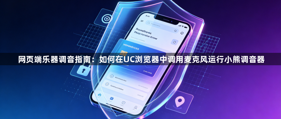 网页端乐器调音指南:如何在UC浏览器中调用麦克风运行小熊调音器1