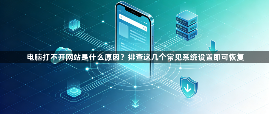 电脑打不开网站是什么原因？排查这几个常见系统设置即可恢复1