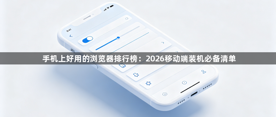 手机上好用的浏览器排行榜：2026移动端装机必备清单1