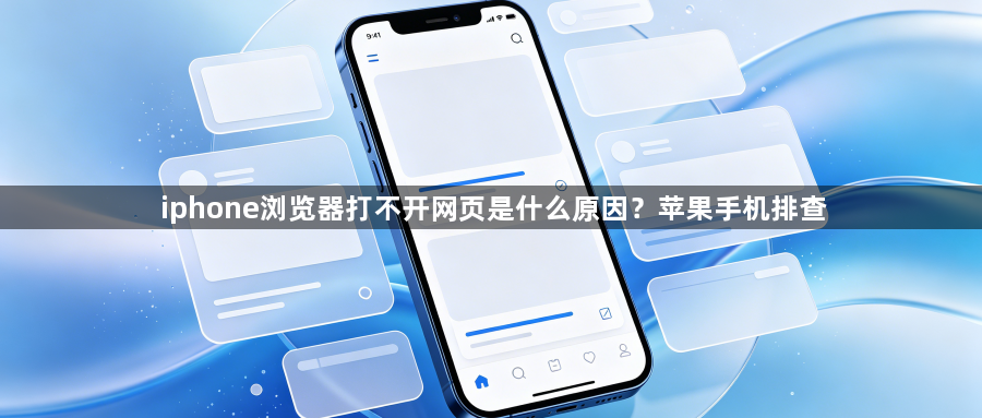 iphone浏览器打不开网页是什么原因?苹果手机排查1