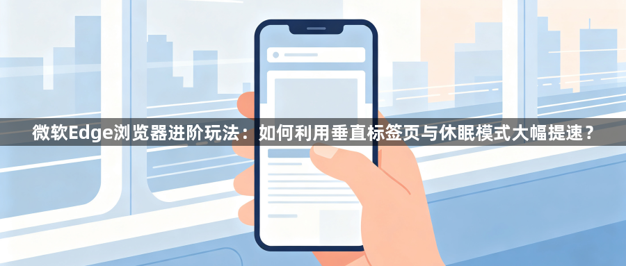 微软Edge浏览器进阶玩法：如何利用垂直标签页与休眠模式大幅提速？1