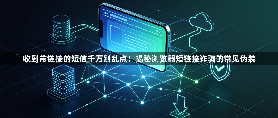 收到带链接的短信千万别乱点!揭秘浏览器短链接诈骗的常见伪装1