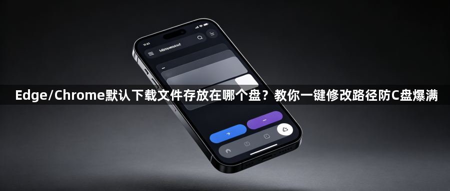Edge/Chrome默认下载文件存放在哪个盘？教你一键修改路径防C盘爆满1
