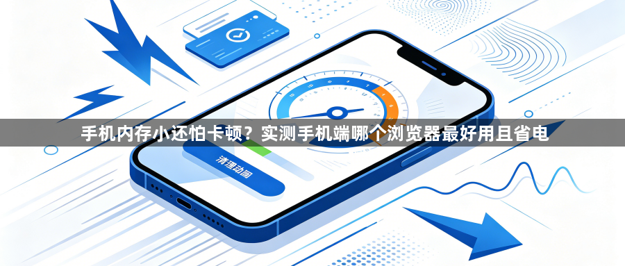 手机内存小还怕卡顿?实测手机端哪个浏览器最好用且省电1