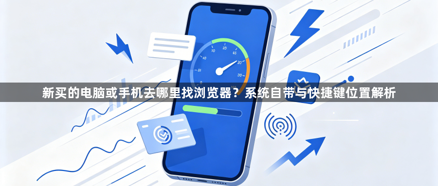 新买的电脑或手机去哪里找浏览器？系统自带与快捷键位置解析1