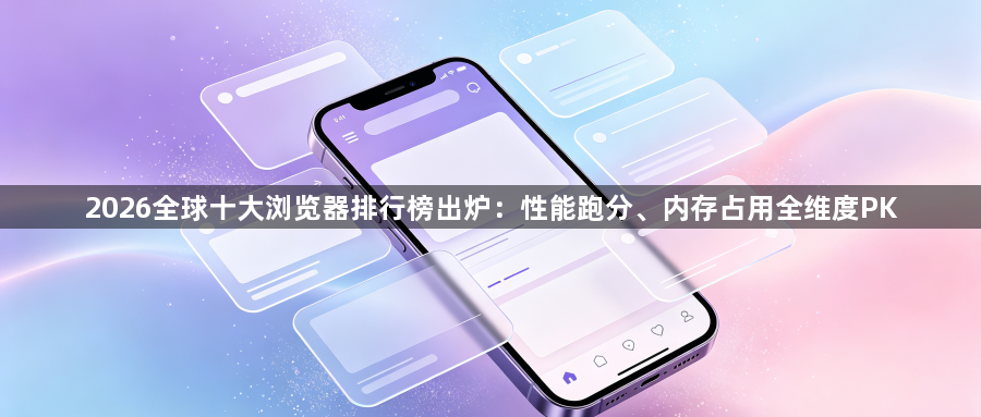 2026全球十大浏览器排行榜出炉：性能跑分、内存占用全维度PK1