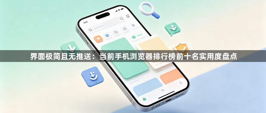 界面极简且无推送：当前手机浏览器排行榜前十名实用度盘点1