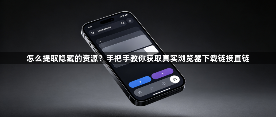 怎么提取隐藏的资源？手把手教你获取真实浏览器下载链接直链1