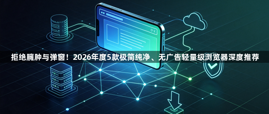 拒绝臃肿与弹窗！2026年度5款极简纯净、无广告轻量级浏览器深度推荐1