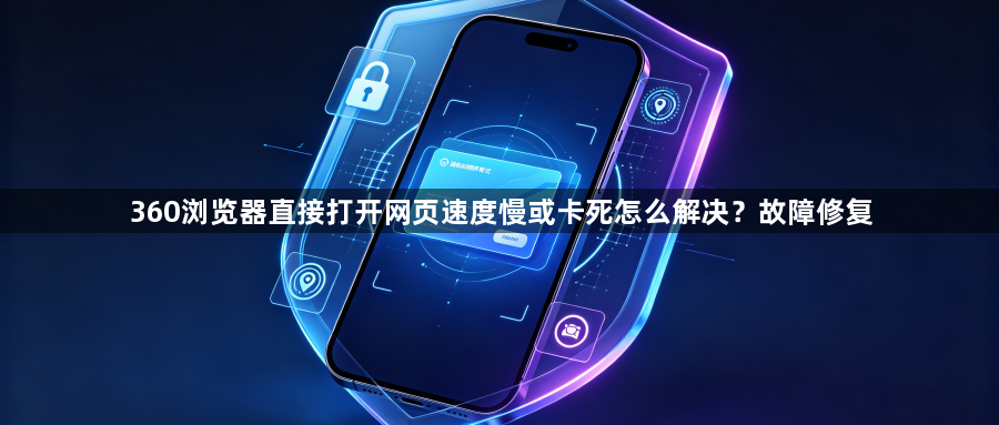360浏览器直接打开网页速度慢或卡死怎么解决？故障修复1
