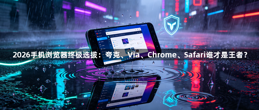 2026手机浏览器终极选拔:夸克、Via、Chrome、Safari谁才是王者?1